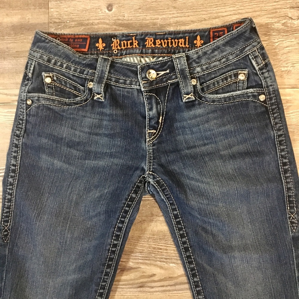 Rock Revival Jeans “ 25x30.5”.  Inseam is 30 1/2 - Picture 5 of 10
